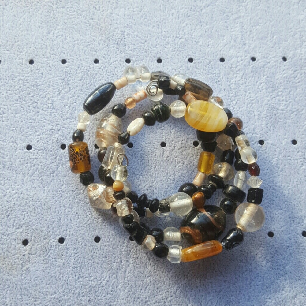 Beaded Coil Bracelet